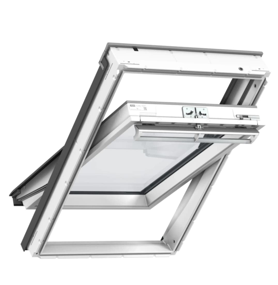 VELUX GGU tuimelvenster kunststof, geopend