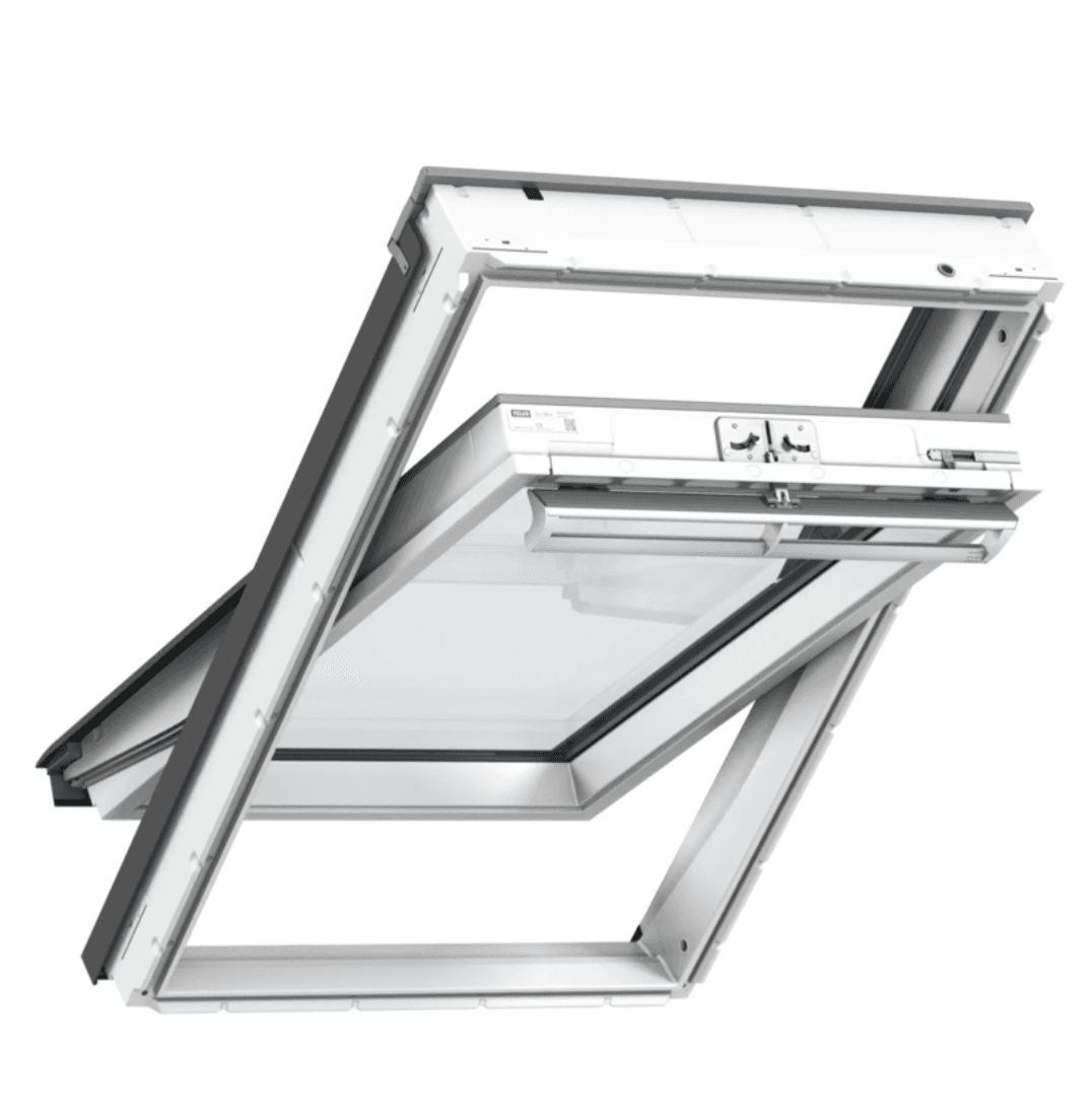 VELUX GGU tuimelvenster kunststof, geopend