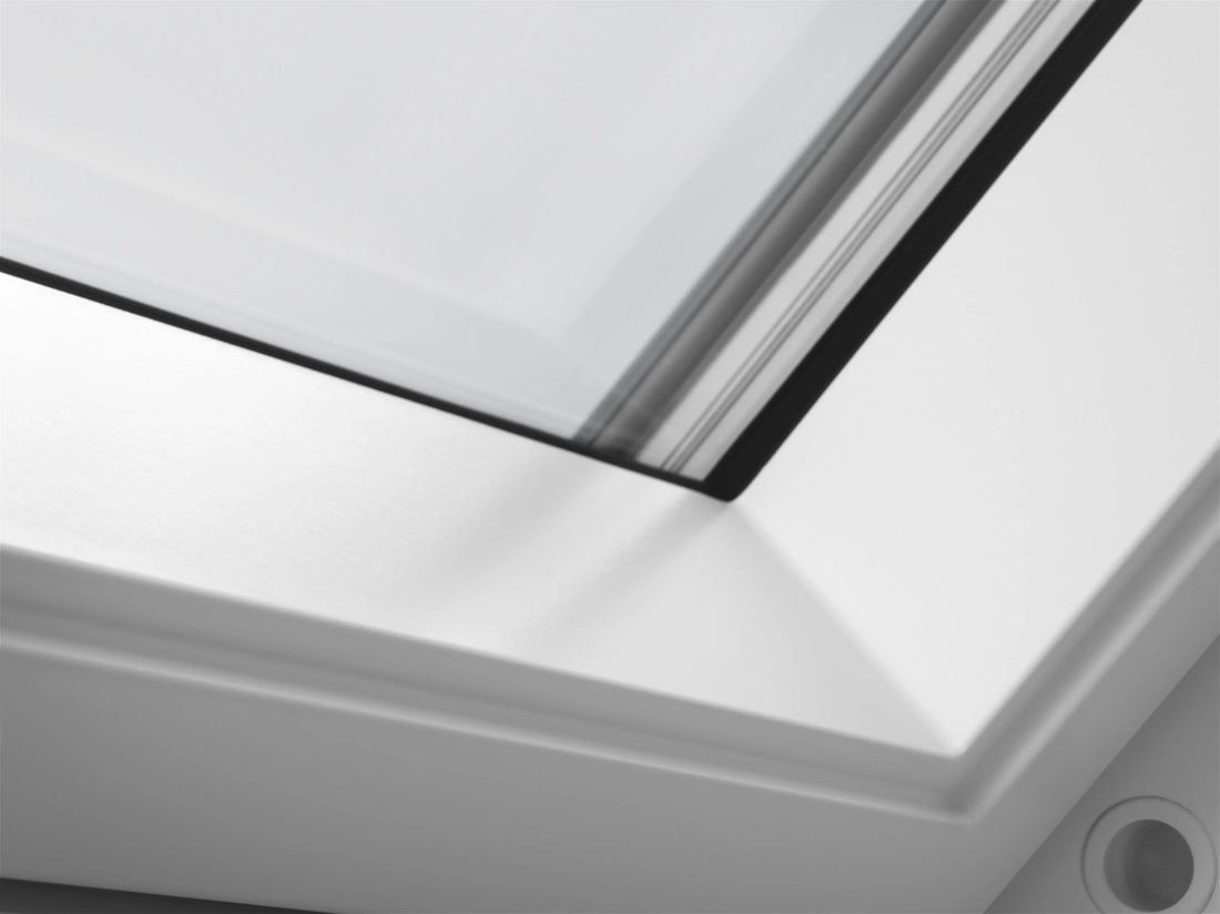 VELUX GGU tuimelvenster kunststof, detail beglazing